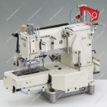 چرخ خیاطی کش قلفتی دوز لوله ای قطع‌کن دار ۱۲ سوزنه کانزا اسپشیال با قابلیت دوخت و اتصالِ کش‌های به‌صورت گرد و قلفتی روی شلوار، شورت و موارد دیگر.