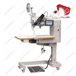 دستگاه نوار چسبان حرارتی هات ایر مخصوص درز بندی مکپی مخصوص اتصال نوار و پوشش درزها با بازوی افقی و ستون پایینی ثابت مخصوص اتصال نوار به‌صورت ۳ بُعدی.