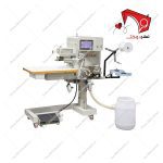 دستگاه نوار چسبان حرارتی دور پارچه مکپی مخصوص اتصال نوار به پارچه‌هایی با پوشش الیاف پلی‌یورتان. قابل استفاده برای اتصال نوار پیرامون سطوح تخت و ۳ بعدی