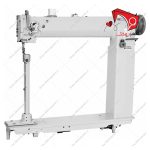 چرخ خیاطی بطر چمدان دوزی دهنه بلند هایلید با بازوی استوانه‌ای فوق بلند. دو پایه با میل سوزن متحرک و بازوی استوانه‌ای عمودی بلند.