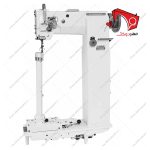 چرخ خیاطی بطر ته کیف دوز استوانه ای بازو بلند هایلید با بازوی قابل تنظیم. دو پایه و ضخیم‌دوز با میل سوزن متحرک و بازوی استوانه‌ای عمودی بلند.