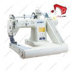 چرخ خیاطی دو سوزنه کابویی هانری، با قابلیتِ دوخت ساده­‌د‌وزی به­‌صورت دو ردیف موازی از روی پارچه و دوخت زنجیره­‌دوزی موازی از زیر پارچه.