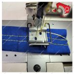 چرخ خیاطی دو سوزن دو قلاب غلتک دار موتور سر خود جک مدل 8560- نمای نمونه دوخت