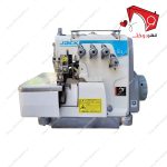 چرخ خیاطی سردوز چهار نخ جک مدل e3 ، دوخت سردوزی و برش پارچه با تیغ با سرعت بالا با صدای کم. مناسب جهت استفاده در مزون‌­ها و کار حرفه­‌ای.