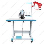 چرخ خیاطی مادگی دوز موتور سرخود تک پدال جک- نمای سوار شده از روبرو