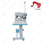 چرخ خیاطی مادگی دوز موتور سرخود تک پدال جک- نمای سوار شده جانبی