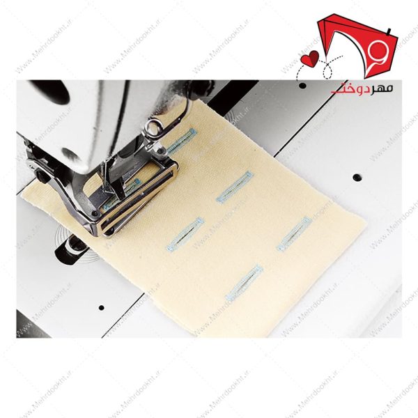 چرخ خیاطی مادگی دوز موتور سرخود تک پدال جک- نمای نمونه دوخت