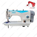 چرخ خیاطی راسته‌ دوز جک مدل F10 سرور موتور با صدای کم. قابلیتِ دوختِ ساده­‌دوزی با سرعت بالا، جهت استفاده در مزون­‌ها و کارگاه­‌های تولیدی.