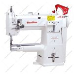 چرخ خیاطی سان استار بطر مازر مخصوص دوخت ابزار چرمی با بازوی استوانه‌ای مناسب برای دوخت انواع مواد و اجسام ضخیم و اجسام لوله‌ای.