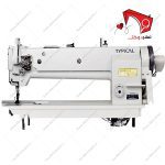 چرخ خیاطی راسته دوز دو پایه تو دلی بلند تیپیکال مدل GC20606-1L18 با مساحت کار بزرگ‌تر، با قابلیتِ دوخت ساده­‌دوزی مخصوص کارهای بسیار ضخیم.