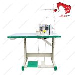 چرخ خیاطی سردوز ۳ نخ زوجی مدل B۹۰۰۰ موتور سر خود- نمای سوار شده