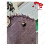 چرخ خیاطی دکمه زن زوجی نیمه اتومات ۱۳۷۷- نمای نمونه دکمه پایه دار