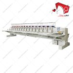 دستگاه گلدوزی و پولک دوزی صنعتی چند کله تاجیما، مناسب برای گلدوزی تمام اتوماتیک با کارگاه. قابلیت اتصال یو‌اس‌بی به‌منظور اضافه‌کردن طرح‌های مورد نظر کاربر