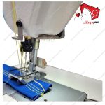 چرخ خیاطی سه سوزن سه قلاب زوجی بدون غلتک مدل 3830- نمای پایه و کار