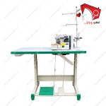چرخ خیاطی سردوز 5 نخ سوپر جت صنعتی زوجی مدل B9500- نمای سوار شده