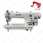 چرخ خیاطی دو پایه صنعتی ضخیم دوز زوجی ، با قابلیتِ دوخت ساده­‌دوزی، مخصوص پارچه­‌ها و کارهای بسیار ضخیم مثل کیفِ چرم و ... با سرعت بالا.