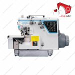 چرخ خیاطی سردوز سه نخ کامپیوتری بکلش دار جک مدل C6 با مکش بادی. دوخت سردوزی و برش پارچه با تیغ با سرعت بسیار بالا، با صدا و مصرف برق کم.