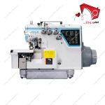 چرخ خیاطی سردوز چهار نخ کامپیوتری بکلش دار جک مدل C6 با مکش بادی. دوخت سردوزی و برش پارچه با تیغ با سرعت بسیار بالا، با صدا و مصرف برق کم.