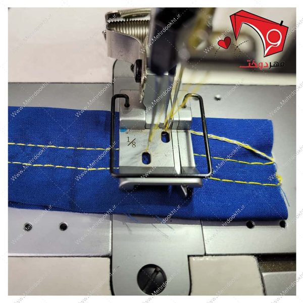 چرخ خیاطی دو سوزن دو قلاب بدون غلتک جک مدل 8560- نمای دوخت