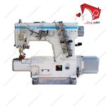 چرخ خیاطی میاندوز پوزه ای فول اتوماتیک جک مدل k6. توانایی دوخت اجسام گرد. قطع خودکار نخ در ابتدا و انتهای دوخت، پایه بلندکن خودکار و تنظیم نوع دوخت.
