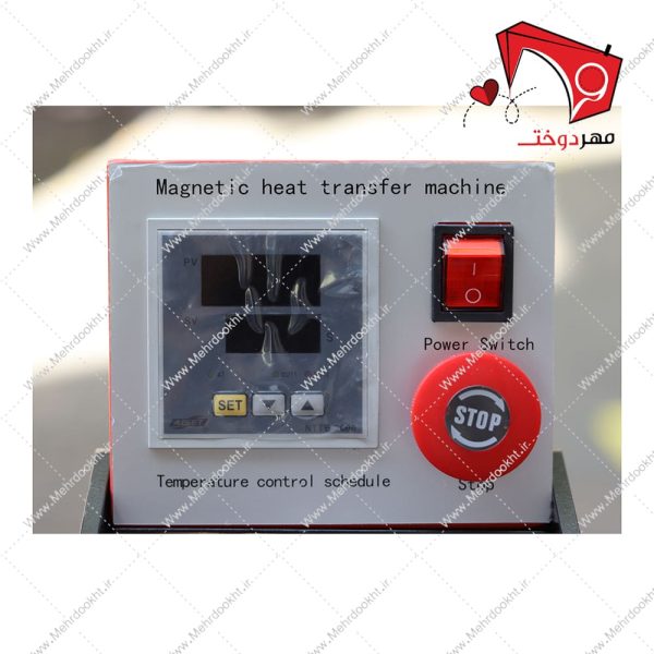 دستگاه پرس چاپ حرارتی مغناطیسی دو صفحه تیپیکال 60x40- نمای پنل