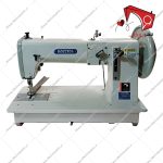 چرخ خیاطی فوق ضخیم دوز و نمادوز مبل صنعتی کپیتال دو پایه با میل سوزن متحرک و قابلیتِ دوخت ساده­‌دوزی برای موارد ضخیم و کار با انواع نخ‌های ضخیم.