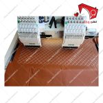 ماشین گلدوزی دو کله کامپیوتری سین سیم- نمای نمونه دوخت