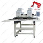 ماشین گلدوزی دو کله کامپیوتری سین سیم، مناسب برای گلدوزی تمام اتوماتیک با کارگاه. قابلیت اتصال یو‌اس‌بی به‌منظور اضافه‌کردن طرح‌های مورد نظر کاربر.