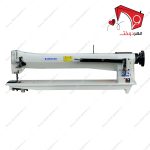 چرخ خیاطی لحاف دوزی صنعتی دو پایه تاکینگ مدل TK- 98 با میل سوزن متحرک و قابلیتِ دوخت ساده­‌دوزی جهت استفاده برای کارهای بسیار بزرگ و ضخیم با طول زیاد.