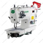 چرخ خیاطی راسته دوز دو سوزن دو ماکو صنعتی موتور سر خود زوجی- نمای سه بعدی ار چپ