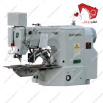 چرخ خیاطی نمادوز ضخیم فول اتومات سوپرمی مدل SP 806، با قابلیتِ دوخت طرح­‌های دریافتی مختلف روی پارچه به­‌صورت برجسته، زیبا و سرعت بسیار بالا.