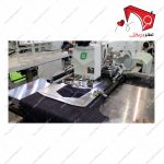 چرخ خیاطی جیب دوز دو سوزن نیمه اتوماتیک سوپرمی- نمای دستگاه در حال کار