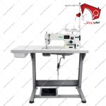 خرید و قیمت چرخ خیاطی راسته دوز نخ قطع کن دار زوجی مدل A6000PD- نمای سوار شده
