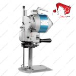 قیچی برقی صنعتی عمودبر سانتیان شماره ۸، مناسب برای برش پارچه‌های چندلایه و ضخیم به‌صورت برقی با تیزکنِ تمام اتومات مناسب برای کارگاه‌های تولیدی.