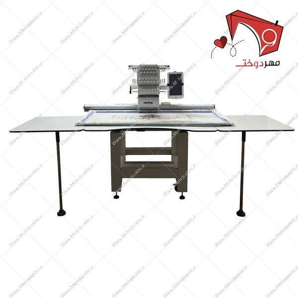 دستگاه گلدوزی تک کله کامپیوتری فورت اور مدل FT-1201، با قابلیت دوخت گلدوزی بر روی انواع پارچه ها بر روی تیشرت، مانتو، پالتو، جوراب، کلاه و سایر موارد
