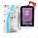 چرخ خیاطی چرخ خیاطی نمادوز ۴x۶ فول اتوماتیک جک مدل JK 1906 با قابلیتِ دوخت طرح­‌های دریافتی مختلف روی پارچه به­‌صورت برجسته، زیبا و سرعت بسیار بالا.