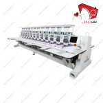 دستگاه گلدوزی دوازده هد ریکوما ، مناسب برای گلدوزی تمام اتوماتیک با کارگاه. قابلیت اتصال یو‌اس‌بی به‌منظور اضافه‌کردن طرح‌های مورد نظر کاربر