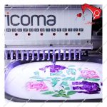 دستگاه گلدوزی کامپیوتری سه هد ریکوما مدل Marquee 2003، مناسب برای گلدوزی تمام اتوماتیک با کارگاه. قابلیت اتصال یو‌اس‌بی