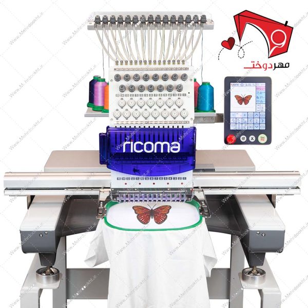 دستگاه گلدوزی تک هد ریکوما مدل RSWD-1501، با قابلیت دوخت گلدوزی بر روی انواع پارچه ها بر روی تیشرت، مانتو، پالتو، جوراب، کلاه و سایر موارد