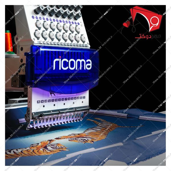 دستگاه گلدوزی تک هد ریکوما مدل RSWD-1501، با قابلیت دوخت گلدوزی بر روی انواع پارچه ها بر روی تیشرت، مانتو، پالتو، جوراب، کلاه و سایر موارد