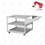 دستگاه فیوزینگ پارچه اوشیما عرض ۴۵ سانتی متر، قابلیت استفاده در صنایع چاپ و چسباندن انواع لایی به پارچه. با عبور پارچه از بین غلتک‌های گرم.