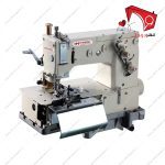 خرید و قیمت چرخ خیاطی پل دوز هایتکس مدل HT-2000 با قابلیت دوخت راسته دوزی در دو ردیف موازی از رو و بافت دوخت از زیر پارچه با سرعت بالا
