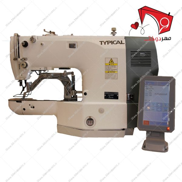 خرید و قیمت چرخ خیاطی الیک کامپیوتری ضخیم دوز تیپیکال با قابلیتِ دوخت دکمه، الیک و انواع طرح‌های متنوع به‌صورت تمام اتوماتیک روی پارچه.