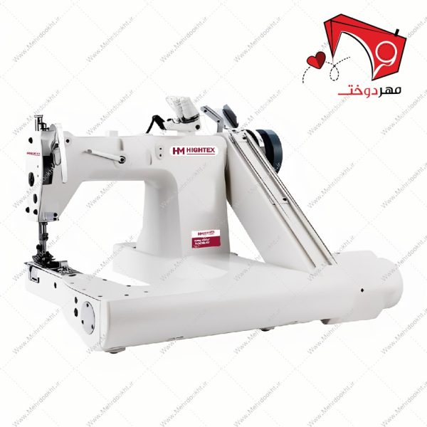 خرید و قیمت چرخ خیاطی دو سوزنه کابویی هایتکس، با قابلیتِ دوخت ساده­‌د‌وزی به­‌صورت دو­‌ردیف موازی از رو و دوخت زنجیره­‌دوزی موازی از زیر پارچه.