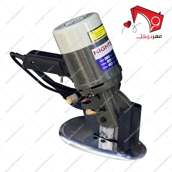 دستگاه قیچی برقی گرد هشت پر برش پارچه و فرش هایتکس شماره ۱۲۵- نمای سه‌بعد از چپ