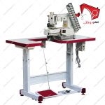 خرید و قیمت چرخ خیاطی کمرکش ۱۳ سوزنه ضخیم دوز هایتکس- نمای سوار شده