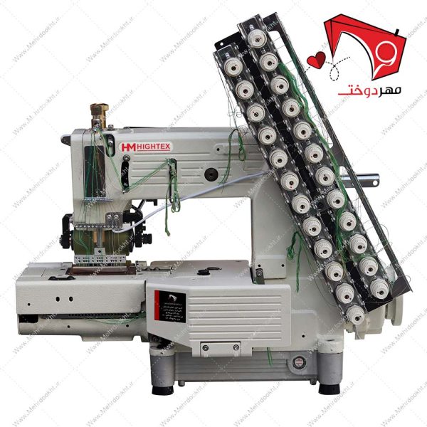 خرید و قیمت چرخ خیاطی کمرکش ۱۳ سوزنه ضخیم دوز هایتکس- نمای روبرو