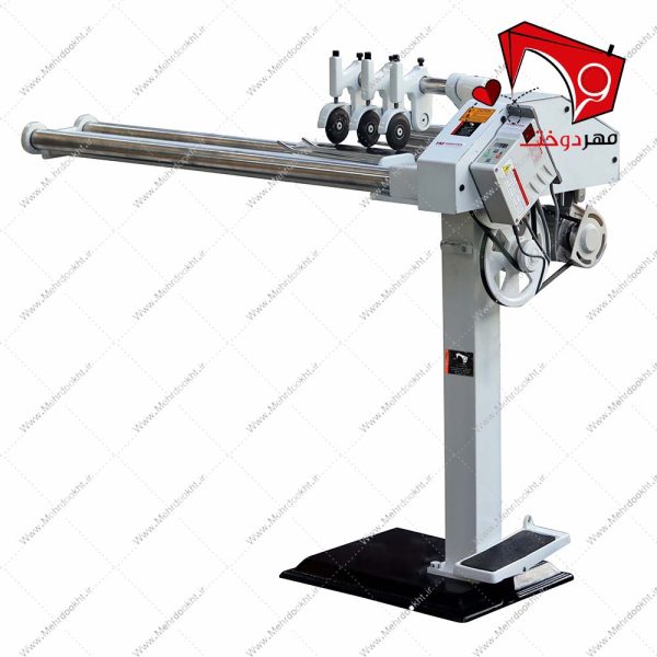 دستگاه نوار بر پارچه سه تیغ برند هایتکس- نمای سه بعدی از راست