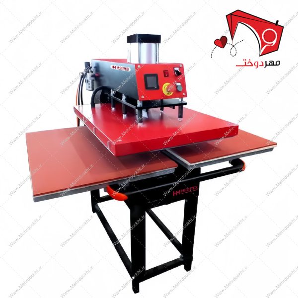 خرید و قیمت دستگاه پرس چاپ پنوماتیک اتوماتیک دو صفحه هایتکس ۴۰x۶۰ صفحه متحرک مدل HT-PN2S-MP۴۰۶۰. قابلیت پرس انواع کارهای مختلف با گستردگی بالا.