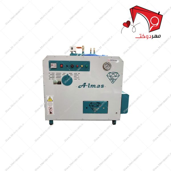 دیگ بخار خیاطی پکیجی الماس ALM-STBO-PAC-4 با قابلیت تولید بخار به‌صورت اتوماتیک با قابلیت تولید بخار با فشار ۵ بار. مناسب جهت کار در کارگاه‌های تولیدی.
